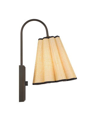 Blithe One Light Wall Sconce in Natural / Dark Bronze