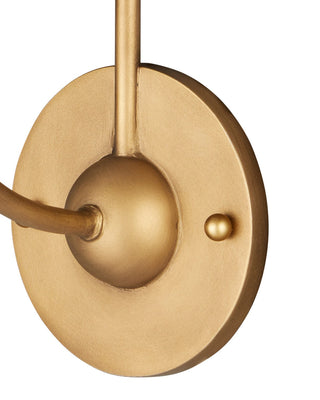 Cedric One Light Wall Sconce in Brass