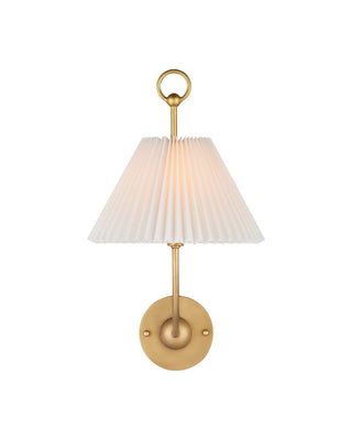 Cedric One Light Wall Sconce in Brass