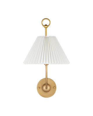 Cedric One Light Wall Sconce in Brass