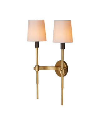Grigsby Two Light Wall Sconce in Antique Brass / Bronze