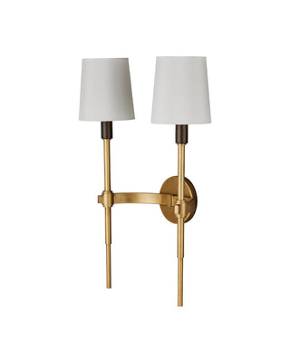 Grigsby Two Light Wall Sconce in Antique Brass / Bronze