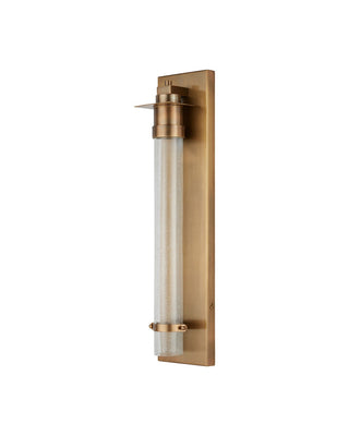 Provence LED Wall Sconce in Antique Brass / Clear