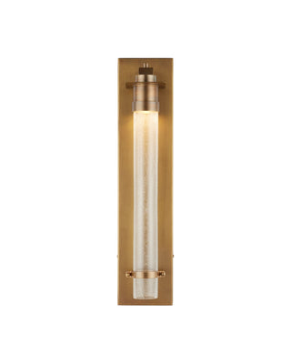 Provence LED Wall Sconce in Antique Brass / Clear