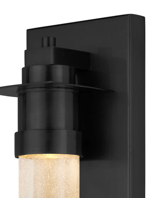 Provence LED Wall Sconce in Matte Black / Clear