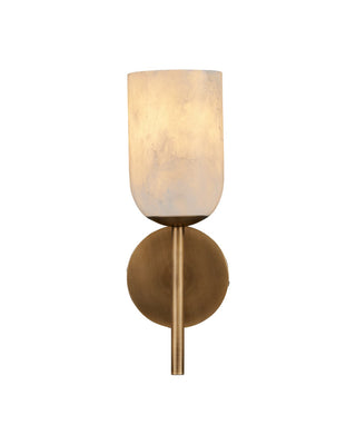 Belmont One Light Wall Sconce in Natural / Antique Brass