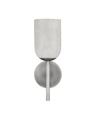 Belmont One Light Wall Sconce in Natural / Polished Nickel