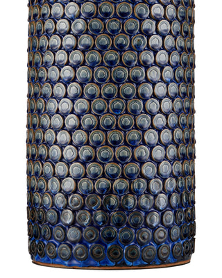 Lunares One Light Table Lamp in Dark Blue Reactive