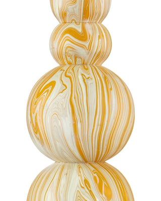 Chawton One Light Table Lamp in Marbleized Yellow