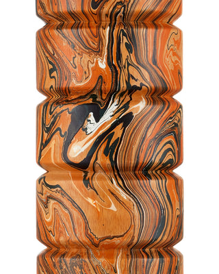 Crantock One Light Table Lamp in Marbelized Orange