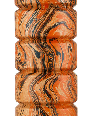 Crantock One Light Table Lamp in Marbelized Orange