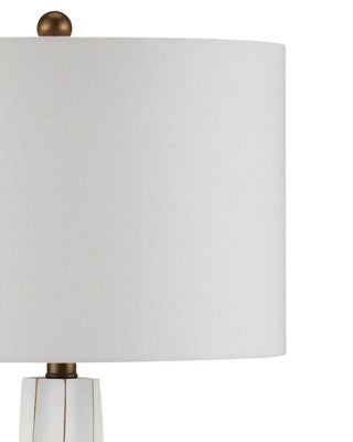Bonbori One Light Table Lamp in White
