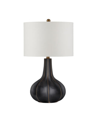 Bonbori One Light Table Lamp in Black