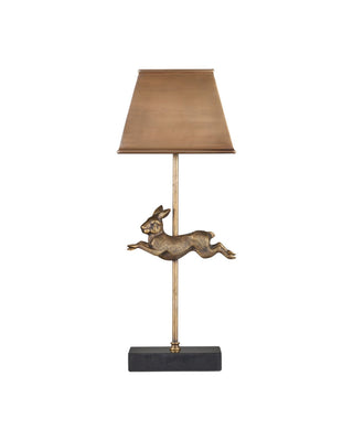 Patter One Light Table Lamp in Vintage Brass / Black