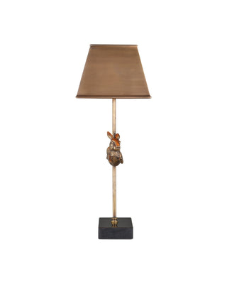 Patter One Light Table Lamp in Vintage Brass / Black