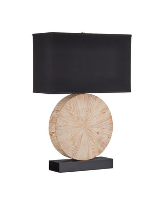 Pinion One Light Table Lamp in Natural / Black
