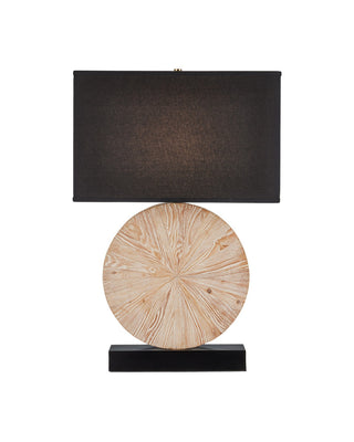 Pinion One Light Table Lamp in Natural / Black
