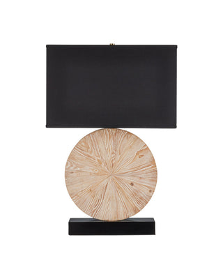 Pinion One Light Table Lamp in Natural / Black