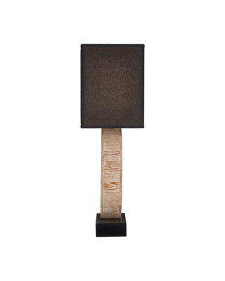 Pinion One Light Table Lamp in Natural / Black