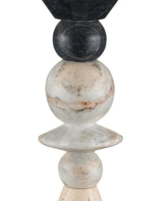 Cairn One Light Table Lamp in Natural / Midnight Black