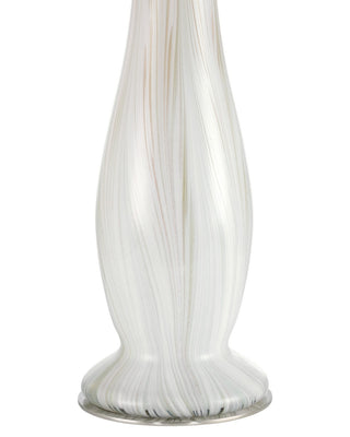 Penna One Light Table Lamp in Light Gray / Off-White