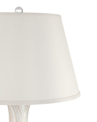 Penna One Light Table Lamp in Light Gray / Off-White