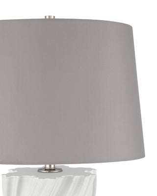 Ascension One Light Table Lamp in Off-White / Clear