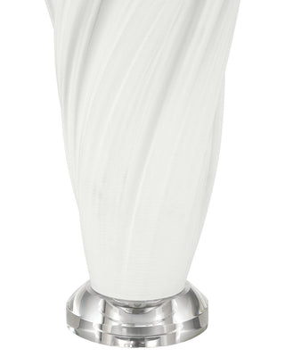 Ascension One Light Table Lamp in Off-White / Clear