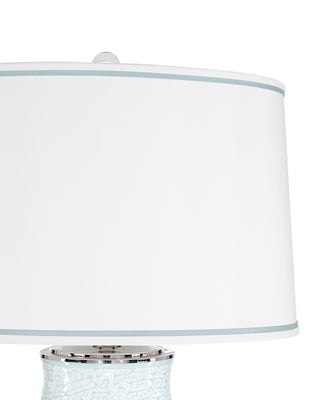 Ketty One Light Table Lamp in Off-White / Celadon Green