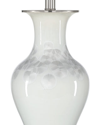 Crystalline One Light Table Lamp in Off-White / Clear