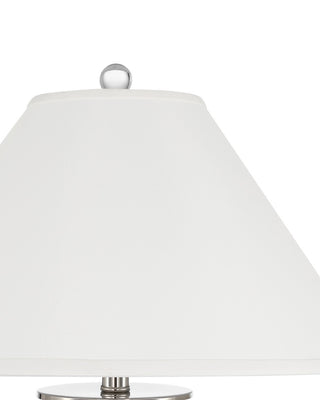 Crystalline One Light Table Lamp in Off-White / Clear