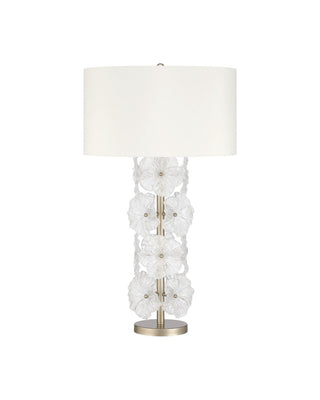 Mallow One Light Table Lamp in Clear / Champagne