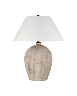 Fresco One Light Table Lamp in Beige / Brown