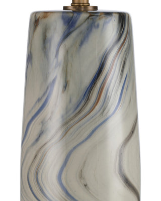Rivulet One Light Table Lamp in Marbleized Gray