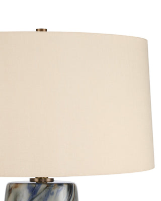 Rivulet One Light Table Lamp in Marbleized Gray