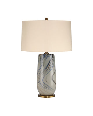 Rivulet One Light Table Lamp in Marbleized Gray