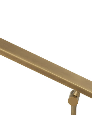 Hanford LED Table Lamp in Polished Antique Brass / Brown