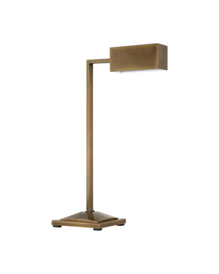 Ruxley LED Table Lamp in Polished Antique Brass