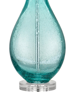 Mavi One Light Table Lamp in Light Blue-Green / Clear