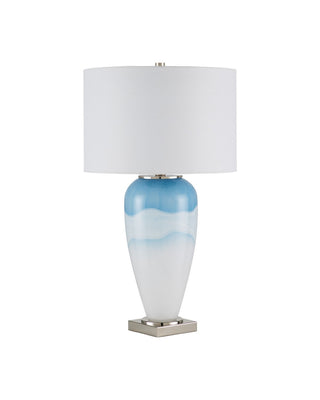 Heaven One Light Table Lamp in Cloudy Blue / Nickel