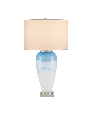 Heaven One Light Table Lamp in Cloudy Blue / Nickel