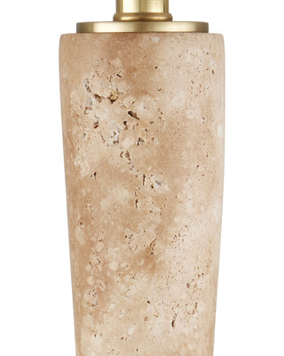 Battus One Light Table Lamp in Natural / Satin Brass
