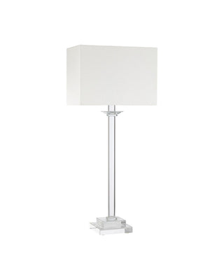 Odyssey One Light Table Lamp in Clear