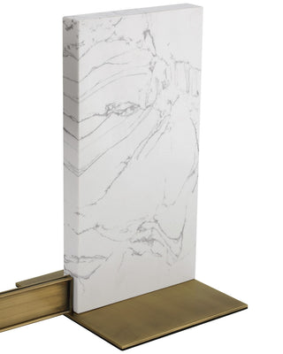Pilote One Light Table Lamp in Natural / Polished Antique Brass