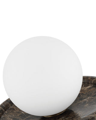 Navigation LED Table Lamp in Brown / White / Opaque