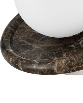 Navigation LED Table Lamp in Brown / White / Opaque
