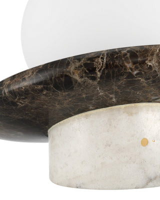 Navigation LED Table Lamp in Brown / White / Opaque