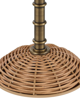 Skitter One Light Table Lamp in Natural / Antique Brass