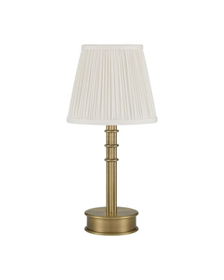 Valise One Light Table Lamp in Polished Antique Brass