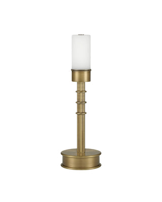Valise One Light Table Lamp in Polished Antique Brass
